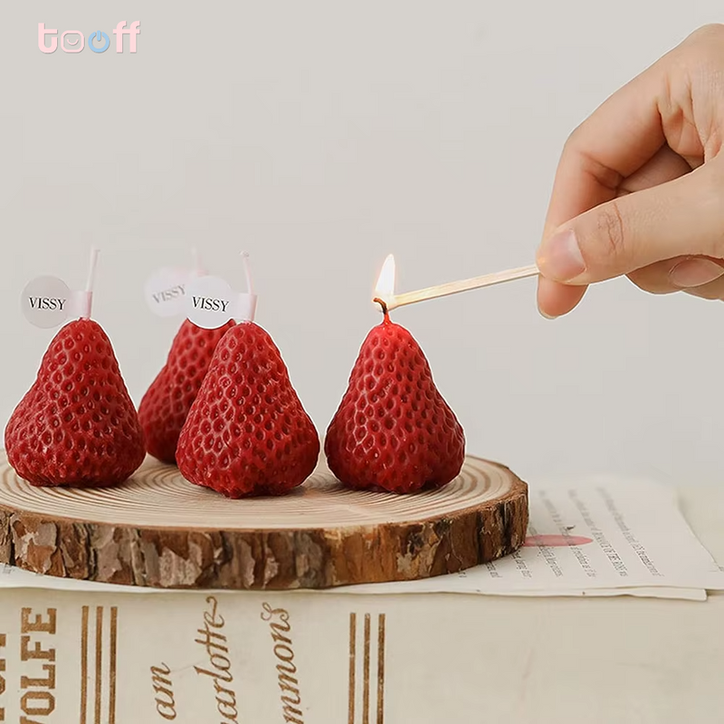 Candle Strawberry Cake