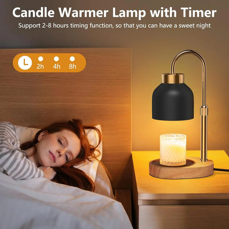 Lâmpada aquecedora de velas com temporizador