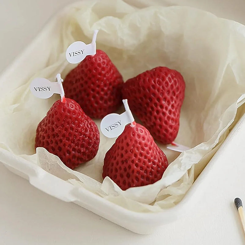 Candle Strawberry Cake